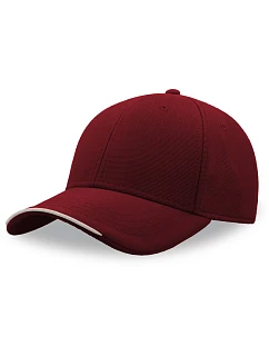 Atlantis Headwear Estoril-S 6 panelová kšiltovka 33.0230 burgundy