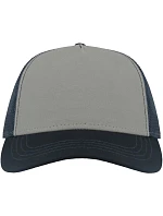 Atlantis Headwear Rapper Canvas-S 5 panelová Trucker kšiltovka 33.0234 grey/navy Atlantis Headwear Rapper Canvas-S 5 panelová Trucker kšiltovka 33.0234 grey/navy