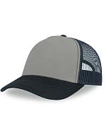 Atlantis Headwear Rapper Canvas-S 5 panelová Trucker kšiltovka 33.0234 grey/navy Atlantis Headwear Rapper Canvas-S 5 panelová Trucker kšiltovka 33.0234 grey/navy