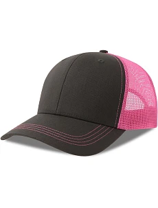 Atlantis Headwear Sonic-S 6 panelová Trucker kšiltovka 33.0259 dark grey/fuchsia fluo