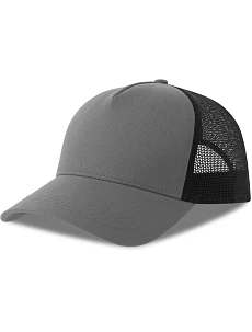 Atlantis Headwear Rapper Cotton-S 5 panelová Trucker kšiltovka 33.0260 grey/black