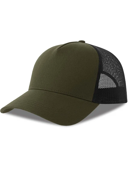 Atlantis Headwear Rapper Cotton-S 5 panelová Trucker kšiltovka 33.0260 olive/black Atlantis Headwear Rapper Cotton-S 5 panelová Trucker kšiltovka 33.0260 olive/black