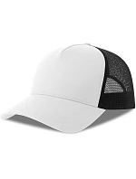 Rapper CottonS 5 panelová Trucker kšiltovka model 22450305 white/black - Atlantis Headwear Rapper CottonS 5 panelová Trucker kšiltovka model 22450305 white/black - Atlantis Headwear