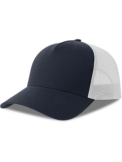 Atlantis Headwear Rapper Cotton-S 5 panelová Trucker kšiltovka 33.0260 navy/white