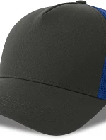 Atlantis Headwear Rapper Cotton-S 5 panelová Trucker kšiltovka 33.0260 dark grey/royal