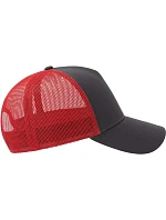 Atlantis Headwear Rapper Cotton-S 5 panelová Trucker kšiltovka 33.0260 dark grey/red Atlantis Headwear Rapper Cotton-S 5 panelová Trucker kšiltovka 33.0260 dark grey/red