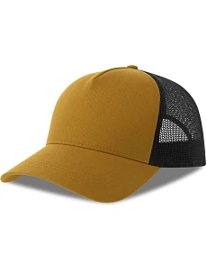 Atlantis Headwear Rapper Cotton-S 5 panelová Trucker kšiltovka 33.0260 mustard/black