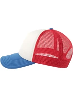 Atlantis Headwear Rapper-S 5 panelová Trucker kšiltovka 33.0262 white/red/royal Atlantis Headwear Rapper-S 5 panelová Trucker kšiltovka 33.0262 white/red/royal