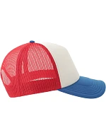 Atlantis Headwear Rapper-S 5 panelová Trucker kšiltovka 33.0262 white/red/royal Atlantis Headwear Rapper-S 5 panelová Trucker kšiltovka 33.0262 white/red/royal