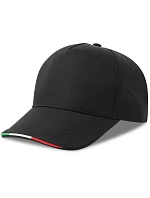 Atlantis Headwear Recy Five Italia 5 panelová kšiltovka 33.0281 black Atlantis Headwear Recy Five Italia 5 panelová kšiltovka 33.0281 black