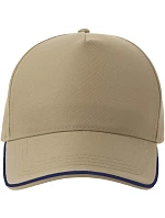 Atlantis Headwear Recy Five Piping 5 panelová sandwich kšiltovka 33.0282 khaki/navy Atlantis Headwear Recy Five Piping 5 panelová sandwich kšiltovka 33.0282 khaki/navy