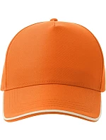 Atlantis Headwear Recy Five Piping 5 panelová sandwich kšiltovka 33.0282 orange/white Atlantis Headwear Recy Five Piping 5 panelová sandwich kšiltovka 33.0282 orange/white
