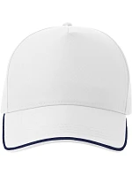 Recy Five 5 panelová sandwich kšiltovka white/navy model 22450439 - Atlantis Headwear Recy Five 5 panelová sandwich kšiltovka white/navy model 22450439 - Atlantis Headwear
