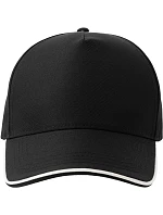 Recy Five 5 panelová sandwich kšiltovka black/white model 22450441 - Atlantis Headwear