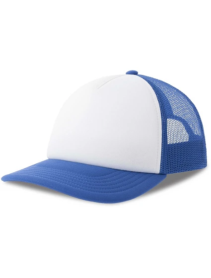 Atlantis Headwear Kid Rapper-S 5 panelová Trucker kšiltovka 33.0295 white/royal Atlantis Headwear Kid Rapper-S 5 panelová Trucker kšiltovka 33.0295 white/royal