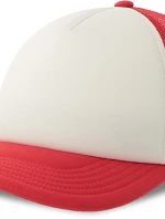 Atlantis Headwear Kid Rapper-S 5 panelová Trucker kšiltovka 33.0295 white/red