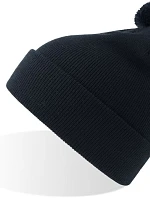 Atlantis Headwear Kid Wind-S Pompom Dětská pletená čepice s bambulí 33.0313 navy