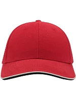 Sandwich 6 panelová sandwich kšiltovka red/white model 22479295 - Atlantis Headwear Sandwich 6 panelová sandwich kšiltovka red/white model 22479295 - Atlantis Headwear