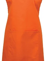 Premier PR 154 Zástěra s laclem a kapsou na břiše "Colours" 39.0154 orange