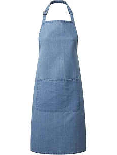 Premier PR 154 Zástěra s laclem a kapsou na břiše "Colours" 39.0154 blue denim