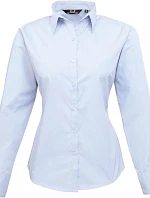 Premier PR 300 Popelínová halenka s dlouhým rukávem 39.0300 light blue