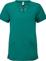 Onna NN 310 Dámský strečový kazak s výstřihem do V 39.N310 clean green
