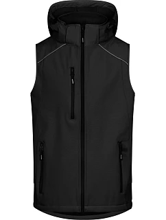 Promodoro 7840 Pánská 3-vrstvá softshellová vesta 40.7840 black
