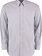 Kustom Kit KK 105 (18,5-23) Košile Oxford s dlouhým rukávem 43.105X silver grey