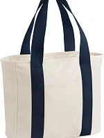 BagBase BG 675 Plátěná taška "Edit Tote" 52.0675 natural/navy
