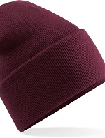 Beechfield B 40R Pletená čepice "Original" s dlouhým lemem 53.040R burgundy