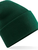 Beechfield B 40R Pletená čepice "Original" s dlouhým lemem 53.040R bottle green