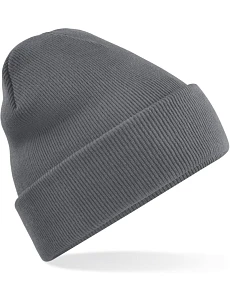 Beechfield B 45R Pletená čepice "Recycled Original" 53.045R graphite grey
