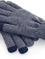 Beechfield B 490 Pletené rukavice na dotykový displej 53.0490 heather navy