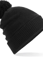 Beechfield B 502 Vodoodpudivá pletená čepice s bambulí 53.0502 black