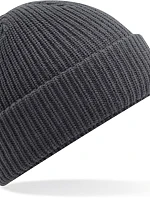 Beechfield B 505 Voděodpudivá pletená čepice s manžetou 53.0505 graphite grey