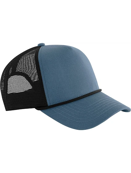 Beechfield B 633 5 panelová Trucker kšiltovka "Rope" 53.0633 slate blue/black Beechfield B 633 5 panelová Trucker kšiltovka "Rope" 53.0633 slate blue/black