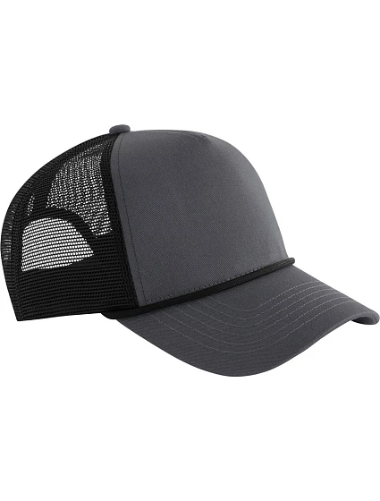 Beechfield B 633 5 panelová Trucker kšiltovka "Rope" 53.0633 graphite grey/black Beechfield B 633 5 panelová Trucker kšiltovka "Rope" 53.0633 graphite grey/black