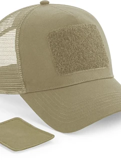 Beechfield B 641 5 panelová kšiltovka "Removable Patch Trucker" 53.0641 desert sand