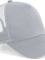 Beechfield B 642 5 panelová Snapback kšiltovka "Microknit Trucker" 53.0642 light grey