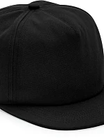 Beechfield B 64N 5 panelová kšiltovka z bio bavlny 53.064N black