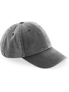 Beechfield B 655 6 panelová nízkoprofil kšiltovka "Vintage" 53.0655 vintage black