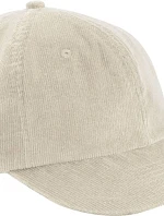 Beechfield B 682 6 panelová kšiltovka "Heritage Cord Cap" 53.0682 stone