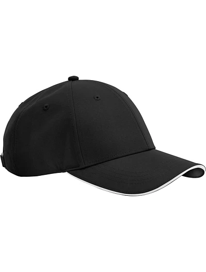 Beechfield B 195R 6 panelová kšiltovka "Team Sports-Tech" 53.195R black/white Beechfield B 195R 6 panelová kšiltovka "Team Sports-Tech" 53.195R black/white