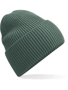 Beechfield B 384R Dlouhá pletená čepice s manžetou 53.384R marine green