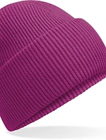 Beechfield B 385R Pletená čepice s manžetou "Recycled" 53.385R festival fuchsia