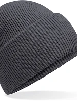 Beechfield B 385R Pletená čepice s manžetou "Recycled" 53.385R graphite grey