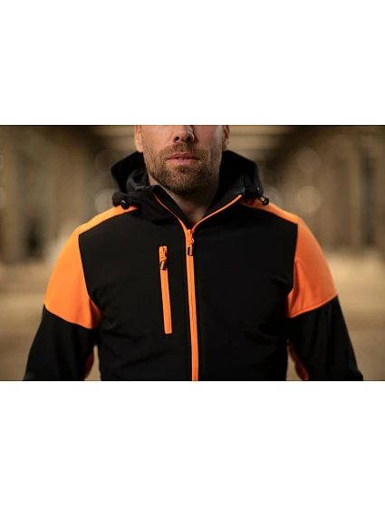 Prime Softshell Men Pánská softshellová bunda model 22453441 black/red - Printer Prime Softshell Men Pánská softshellová bunda model 22453441 black/red - Printer
