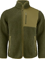 James Harvest Kingsley Fleece Men Pánská fleecová bunda Sherpa "Two-Tone" 62.1500 moss green