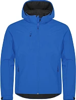 Clique Classics Softshell Hoody M Pánská 3-vrstvá softshellová bunda s kapucí 67.0912 royal blue