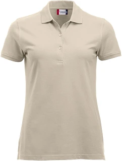 Clique Classic Marion S/S Dámské piqué polo z těžké bavlny 67.8246 light khaki
